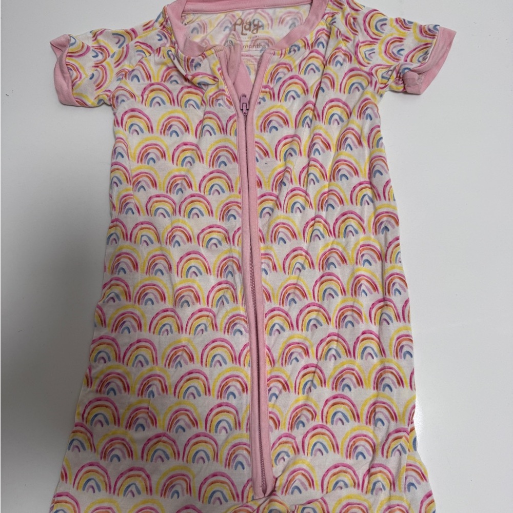 Play by Little Sleepies Rainbow romper